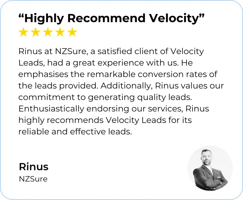 Five star review from Rinus, NZSure